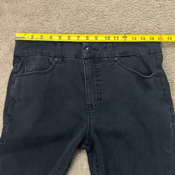 Seven7 Women’s Size 12 Black High Rise Tummyless Distressed Skinny Jeans - Picture 10 of 12